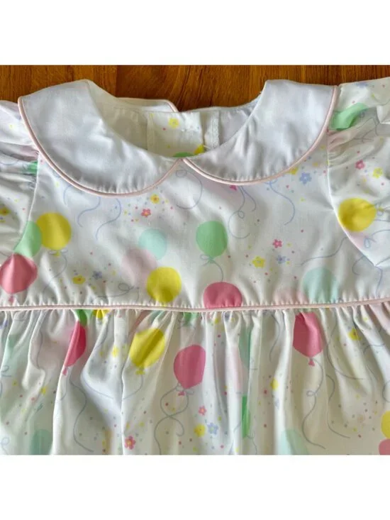THE BEAUFORT BONNET COMPANY Balloons Romper Girls 2T 2 NEW Holly Day Bubble NWT - Picture 3 of 10